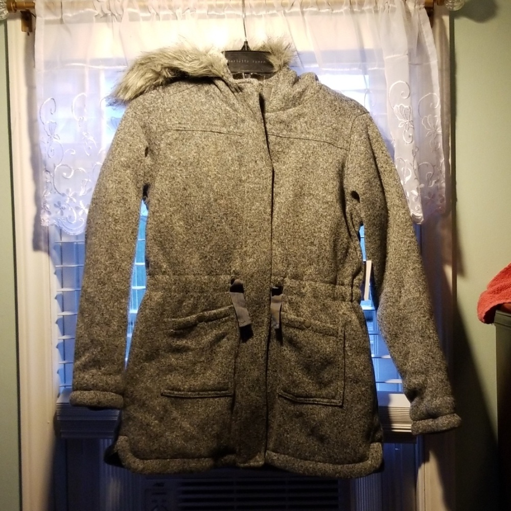 Faux fur coat